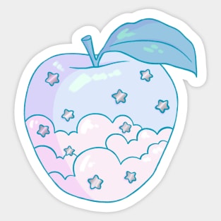 Cloud Apple Sticker